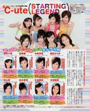 
Yajima Maimi,


Arihara Kanna,


Suzuki Airi,


Umeda Erika,


Hagiwara Mai,


Okai Chisato,


Nakajima Saki,


C-ute,


Murakami Megumi,


Magazine,

