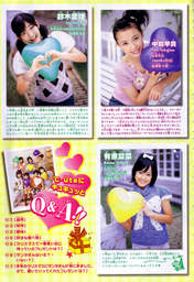 
Arihara Kanna,


Suzuki Airi,


Nakajima Saki,


C-ute,


Magazine,

