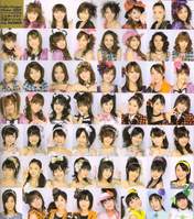 
Morning Musume,


Niigaki Risa,


Michishige Sayumi,


Tanaka Reina,


Ishikawa Rika,


Kusumi Koharu,


Fujimoto Miki,


Kamei Eri,


Abe Natsumi,


Okada Yui,


Yajima Maimi,


Tsuji Nozomi,


Matsuura Aya,


Kumai Yurina,


Sugaya Risako,


Konno Asami,


Natsuyaki Miyabi,


Yaguchi Mari,


Mitsui Aika,


Sudou Maasa,


Iida Kaori,


Arihara Kanna,


"Li Chun, Junjun",


Tsugunaga Momoko,


Suzuki Airi,


Shimizu Saki,


Tokunaga Chinami,


Yoshizawa Hitomi,


Miyoshi Erika,


Berryz Koubou,


Umeda Erika,


"Qian Lin, Linlin",


Ogawa Makoto,


Hagiwara Mai,


Okai Chisato,


Nakajima Saki,


C-ute,


Biyuden,


Nakazawa Yuko,


Shibata Ayumi,


Saitou Hitomi,


Kikkawa Yuu,


Murata Megumi,


Mano Erina,


Ohtani Masae,


Satoda Mai,


Yasuda Kei,


Korenaga Miki,


Noto Arisa,


Sengoku Minami,


Sawada Yuri,


Kitahara Sayaka,


Wada Ayaka,


Maeda Yuuka,


Fukuda Kanon,


Saho Akari,


Melon Kinenbi,


Ongaku Gatas,


Inaba Atsuko,


Maeda Yuki,


Hello! Project,


Shugo Chara Egg!,


Morning Musume Otomegumi,


Morning Musume Sakura Gumi,


Takahashi Ai,

