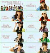 
Morning Musume,


Niigaki Risa,


Michishige Sayumi,


Tanaka Reina,


Kusumi Koharu,


Kamei Eri,


Mitsui Aika,


"Li Chun, Junjun",


"Qian Lin, Linlin",


Takahashi Ai,

