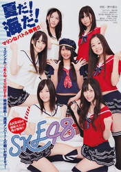 
SKE48,


Kizaki Yuria,


Matsui Jurina,


Matsui Rena,


Yagami Kumi,


Ishida Anna,


Takayanagi Akane,


Mukaida Manatsu,


Magazine,

