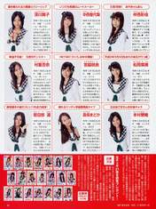 
Fukagawa Maiko,


HKT48,


Magazine,


Matsuoka Natsumi,


Miyawaki Sakura,


Moriyasu Madoka,


Motomura Aoi,


Murashige Anna,


Nakanishi Ayaka,


Nakanishi Chiyori,


Wakatabe Haruka,

