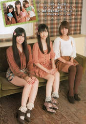 
French Kiss,


Kashiwagi Yuki,


Kuramochi Asuka,


Magazine,


Takajo Aki,

