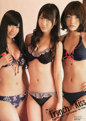 
French Kiss,


Kashiwagi Yuki,


Kuramochi Asuka,


Magazine,


Takajo Aki,

