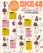 
Iguchi Shiori,


Ishida Anna,


Kato Tomoko,


Magazine,


Matsumoto Rina,


Sato Mieko,


Sato Seira,


SKE48,


Uchiyama Mikoto,

