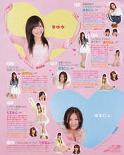 
Kikuchi Ayaka,


Magazine,


Nakagawa Haruka,


Oota Aika,


Watanabe Mayu,


Watarirouka Hashiritai,


