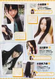 
Furukawa Airi,


Kobayashi Ami,


Magazine,


Mizuno Honoka,

