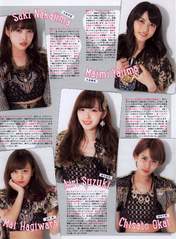 
C-ute,


Hagiwara Mai,


Magazine,


Nakajima Saki,


Okai Chisato,


Suzuki Airi,


Yajima Maimi,

