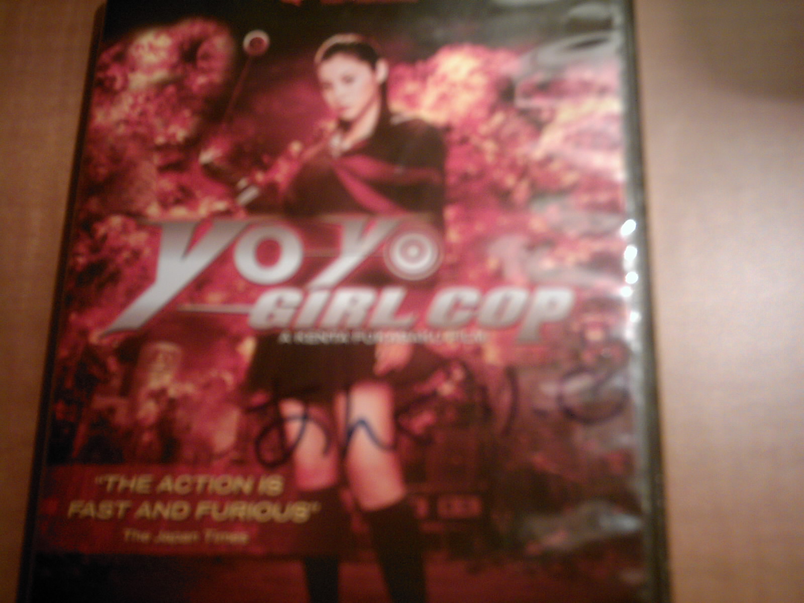 My autographed Yo-Yo Girl Cop DVD
