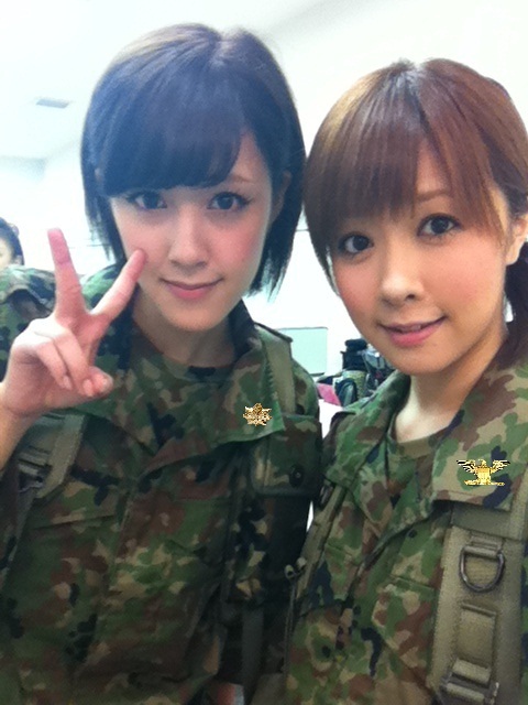 CAPT Shimizu Saki & Lt-Cmdr Natsuyaki Miyabi - Berryz's Commanding Officer & Operations Officer